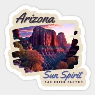 Arizona Sun Spirit Oak Creek Canyon Sticker